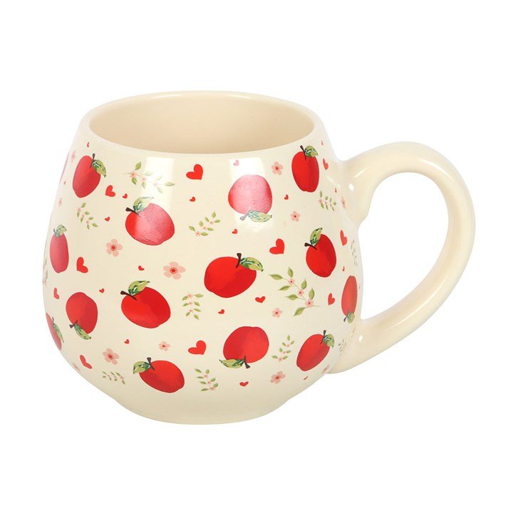 Apple Print Rounded Mug | Inspired Creative Gifts | UK Supplier