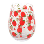 Apple Print Stemless Glass | Inspired Creative Gifts | UK Supplier