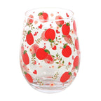 Apple Print Stemless Glass | Inspired Creative Gifts | UK Supplier