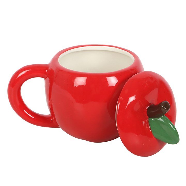 Apple Shaped Lidded Mug | Inspired Creative Gifts | UK Supplier
