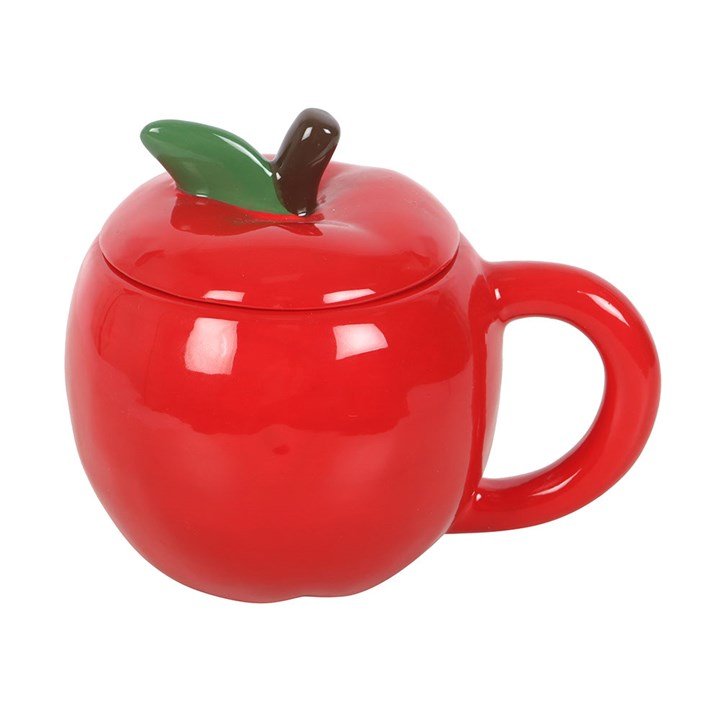 Apple Shaped Lidded Mug | Inspired Creative Gifts | UK Supplier