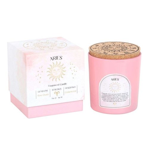 Aries Cedarwood Gemstone Zodiac Candle | Candles | Inspired Creative Gifts