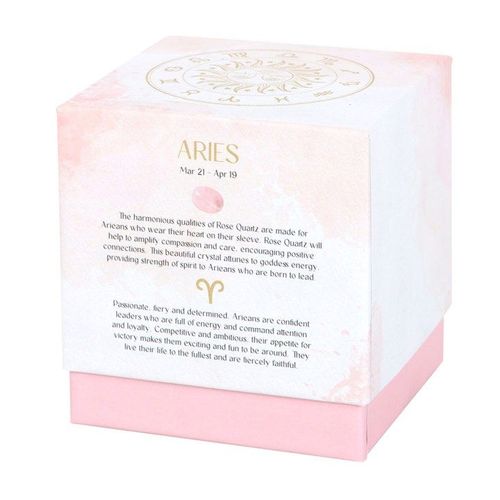 Aries Cedarwood Gemstone Zodiac Candle | Inspired Creative Gifts | UK Supplier