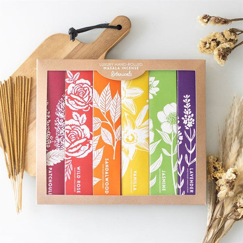 Aromatic Botanical Masala Incense Stick Variety Set | Incense Sticks & Cones | Inspired Creative Gifts