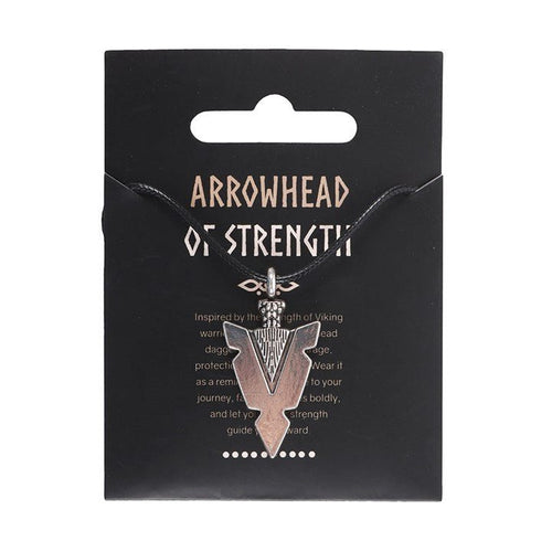 Arrowhead of Strength Viking Cord Necklace | Inspired Creative Gifts | UK Supplier