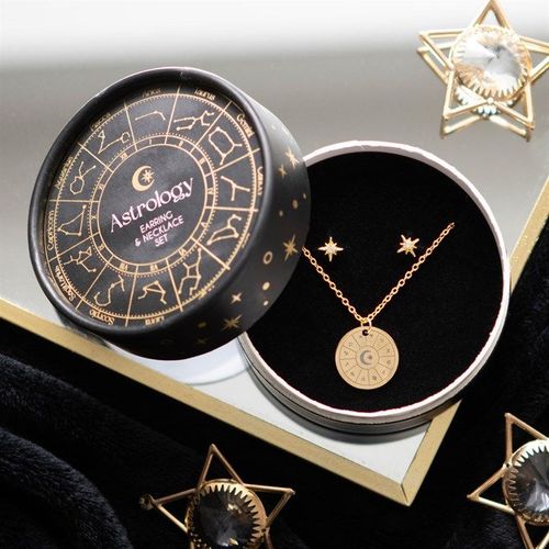 Astrology Wheel Earring and Necklace Set | Inspired Creative Gifts | UK Supplier