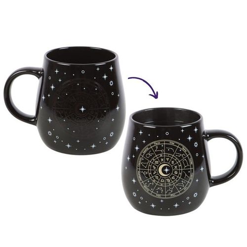 Astrology Wheel Heat Change Mug | Inspired Creative Gifts | UK Supplier