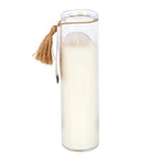 Athena Goddess Tube Candle with Clear Quartz Crystals | Inspired Creative Gifts | UK Supplier