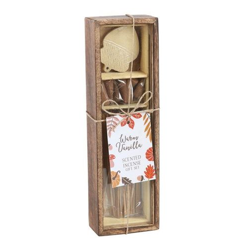 Autumn Acorn Warm Vanilla Incense Gift Set | Inspired Creative Gifts | UK Supplier