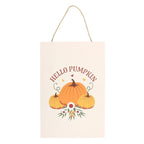 Autumn Days Hello Pumpkin Hanging Sign | Inspired Creative Gifts | UK Supplier