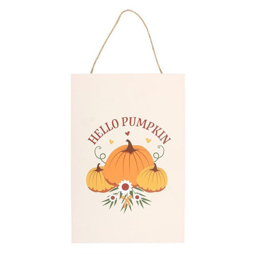 Autumn Days Hello Pumpkin Hanging Sign | Sign | Inspired Creative Gifts
