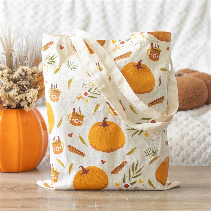 Autumn Days Print Polycotton Tote Bag | Inspired Creative Gifts | UK Supplier