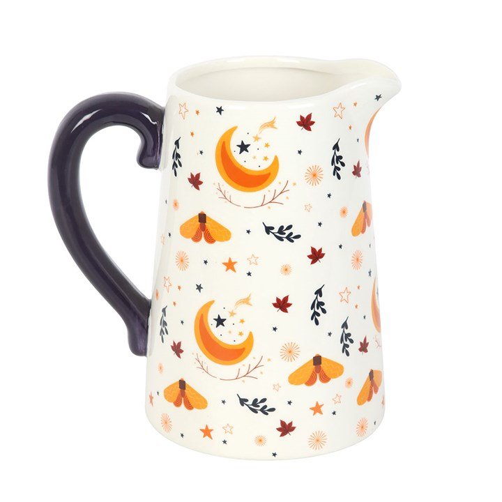 Autumn Magic Harvest Moon Print Ceramic Flower Jug | Inspired Creative Gifts | UK Supplier
