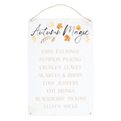 Autumn Magic Metal Hanging Sign | Inspired Creative Gifts | UK Supplier
