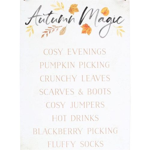 Autumn Magic Metal Hanging Sign | Inspired Creative Gifts | UK Supplier