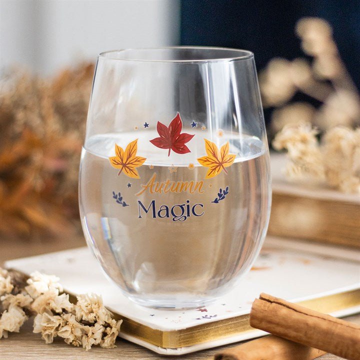 Autumn Magic Stemless Glass | Inspired Creative Gifts | UK Supplier