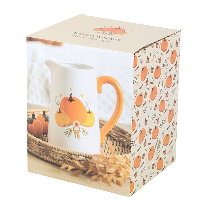 Autumn Pumpkin Ceramic Flower Jug | Inspired Creative Gifts | UK Supplier