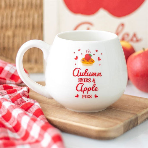 Autumn Skies & Apple Pies Rounded Mug | Inspired Creative Gifts | UK Supplier