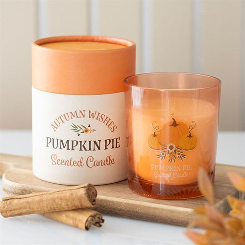 Autumn Wishes Pumpkin Pie Candle | Inspired Creative Gifts | UK Supplier