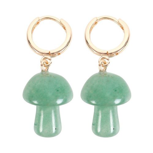 Aventurine Crystal Mushroom Earrings | Inspired Creative Gifts | UK Supplier