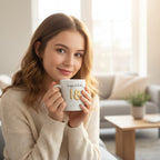 Personalised 18th Birthday Gold Balloons Mug | Ceramics