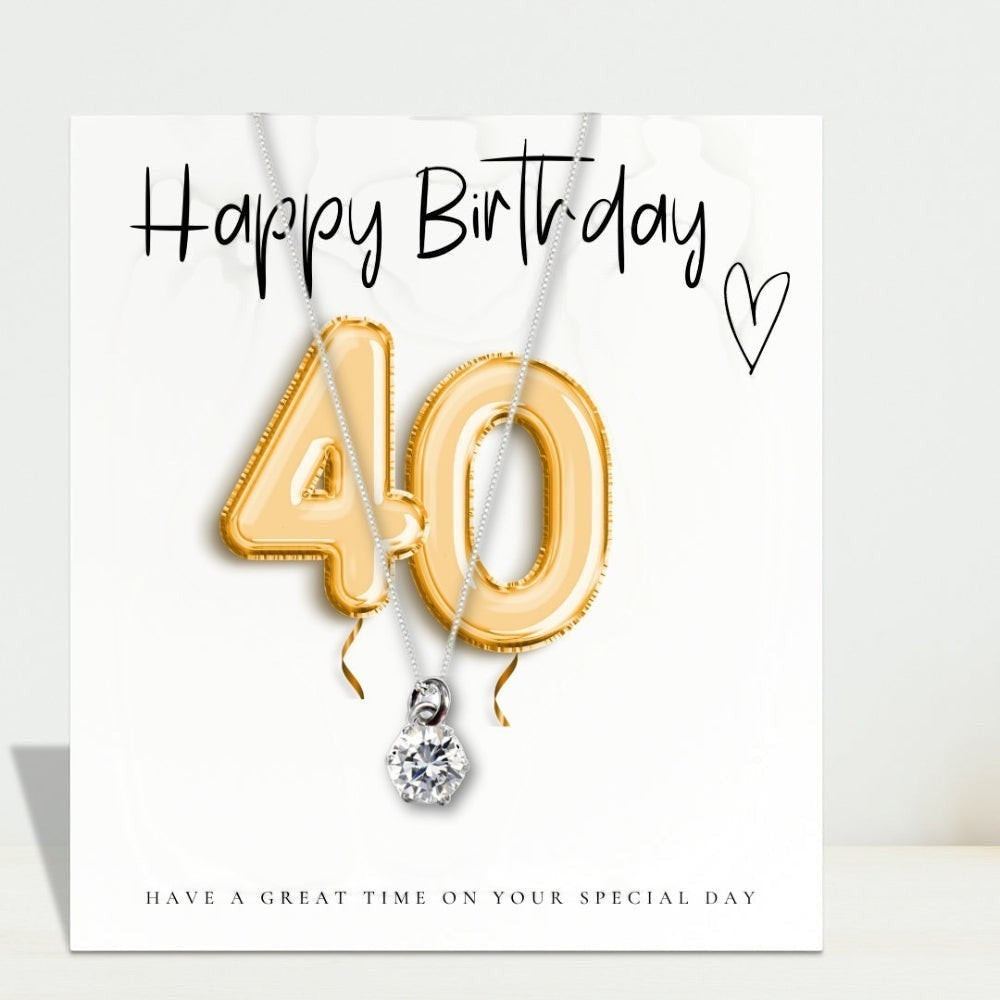 Small 40th Birthday Gold Balloon Hamper | Inspired Creative Gifts