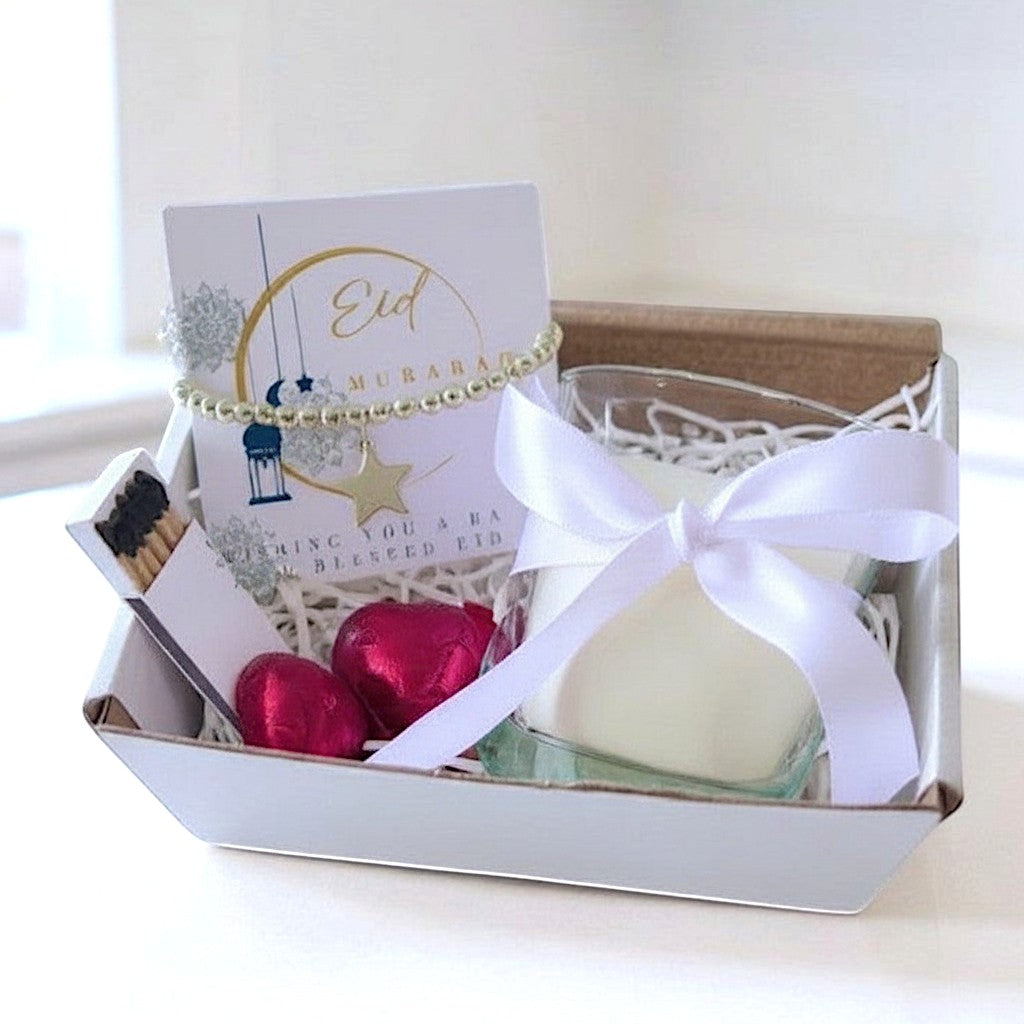 Personalised Eid Mubarak Moon Candle