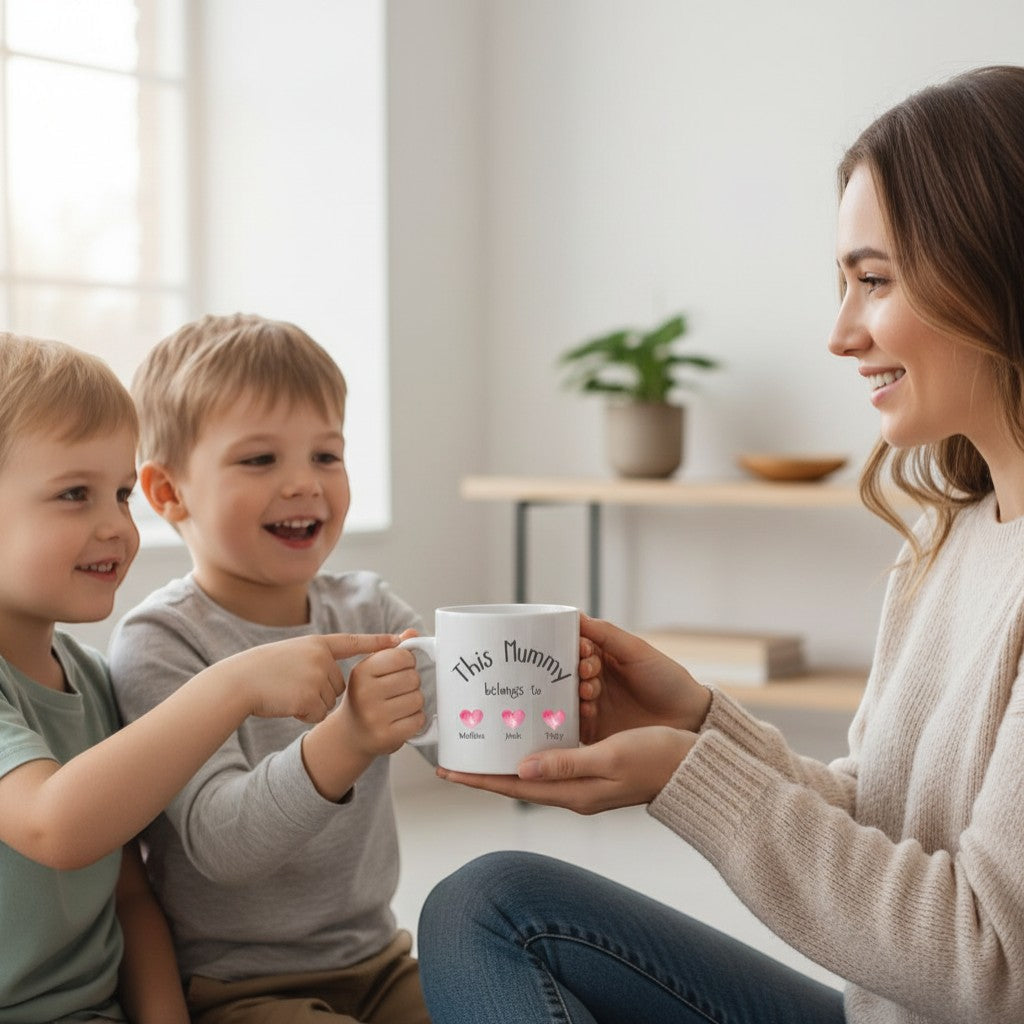 Personalised This Mum Belongs To Mug for Mother's Day