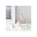 Cream Speckle Balancing Stones Incense Stick Holder | Incense Holders