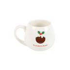 All Good in the Pud Rounded Christmas Mug