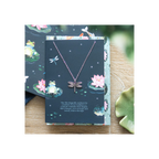 Dragonfly Necklace on Greeting Card | Woman's Necklace | Inspired Creative Gifts