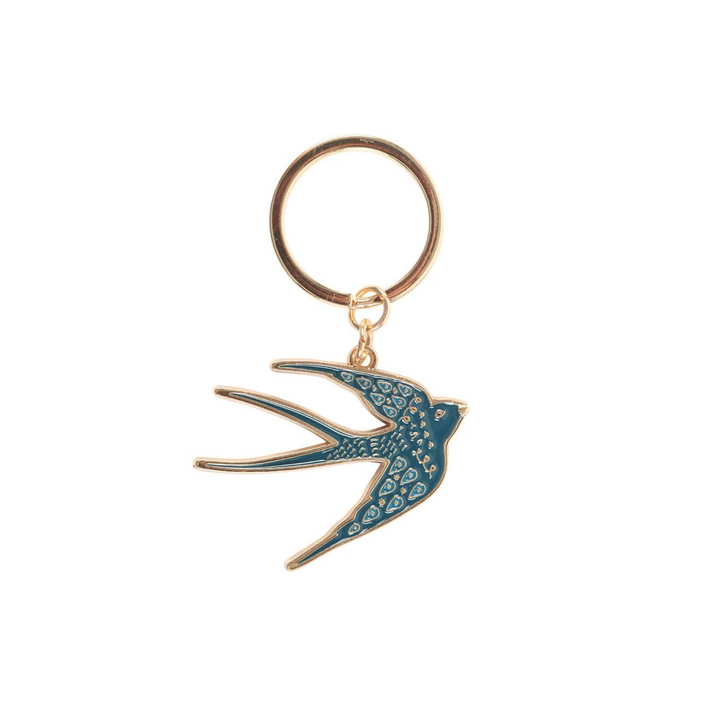 Blue Spread Your Wings Swallow Keyring | Keyrings | Inspired Creative Gifts