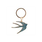 Blue Spread Your Wings Swallow Keyring | Keyrings | Inspired Creative Gifts