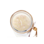 Aphrodite Goddess Tube Candle with Rose Quartz Crystals
