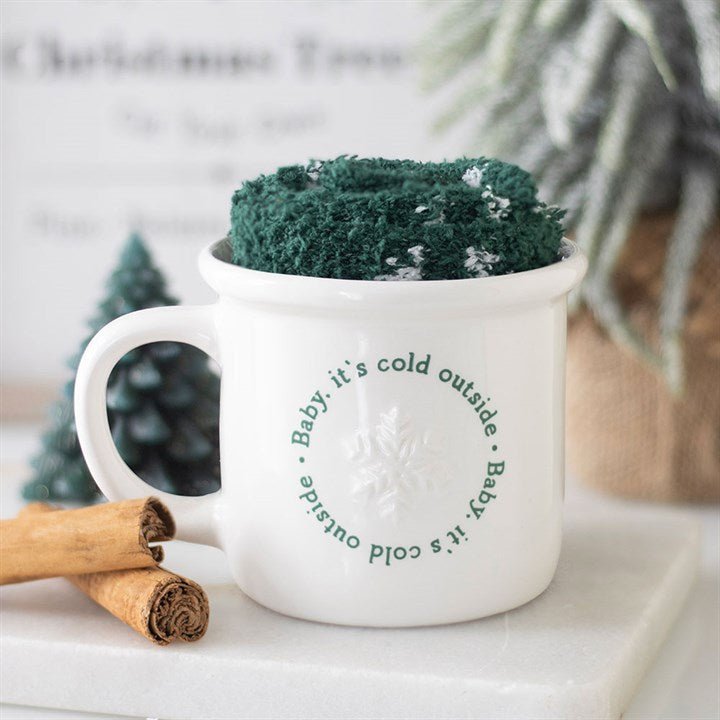Baby It's Cold Outside Mug and Socks Set | Inspired Creative Gifts