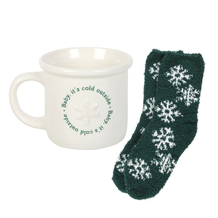 Baby It's Cold Outside Mug and Socks Set | Inspired Creative Gifts