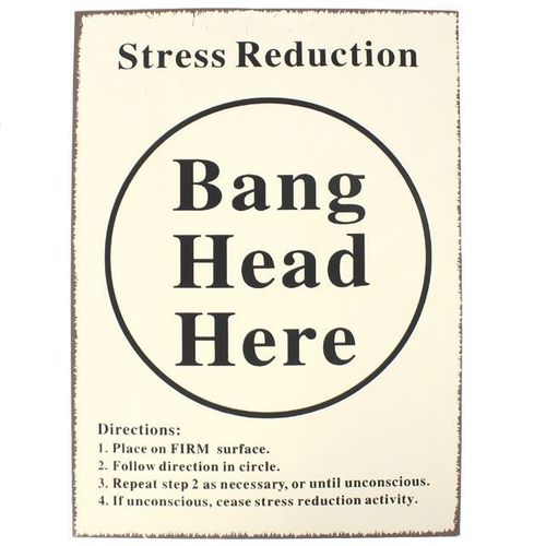 Bang Head Sign | Inspired Creative Gifts | UK Supplier