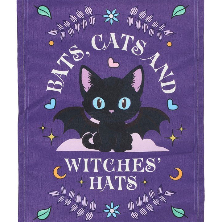Bats, Cats and Witches Hats Fabric Wall Hanging | Inspired Creative Gifts | UK Supplier