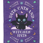 Bats, Cats and Witches Hats Fabric Wall Hanging | Inspired Creative Gifts | UK Supplier