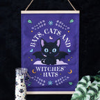Bats, Cats and Witches Hats Fabric Wall Hanging | Inspired Creative Gifts | UK Supplier