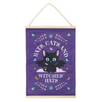 Bats, Cats and Witches Hats Fabric Wall Hanging | Inspired Creative Gifts | UK Supplier