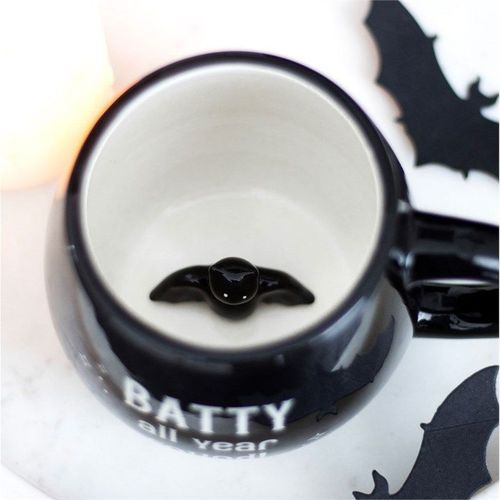 Batty All Year Round Rounded Peekaboo Mug | Inspired Creative Gifts | UK Supplier