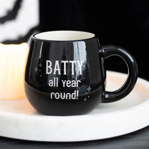 Batty All Year Round Rounded Peekaboo Mug | Inspired Creative Gifts | UK Supplier