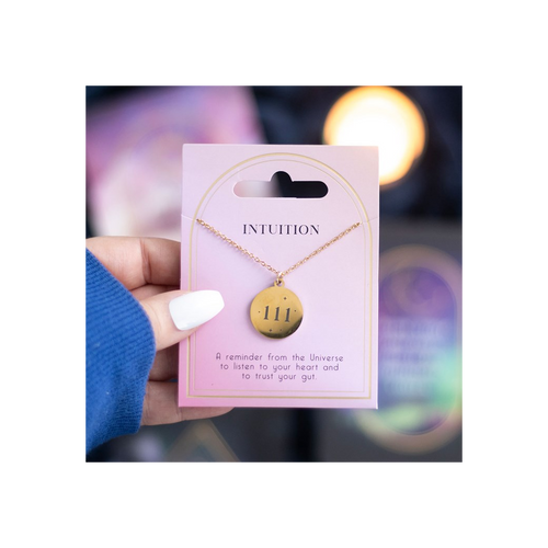111 Angel Number Intuition Necklace | Woman's Necklace