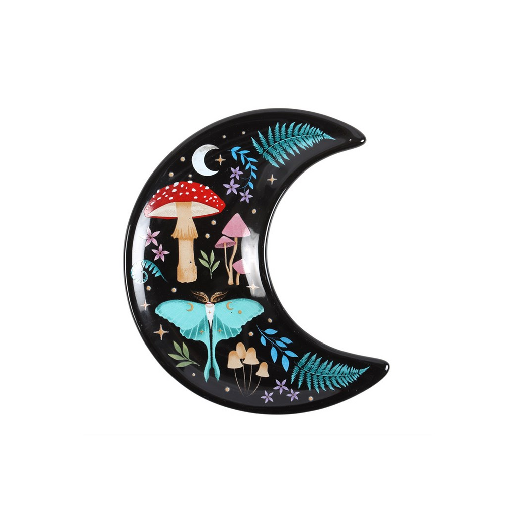 Crescent Moon Dark Forest Print Trinket Dish | Trinket, Jewellery & Keepsake Boxes | Inspired Creative Gifts