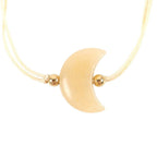 Be Brave Yellow Jade Crystal Moon Bracelet | Inspired Creative Gifts | UK Supplier