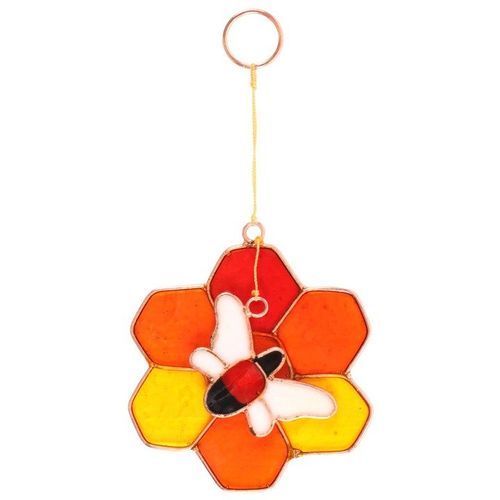 Bee and Honeycomb Suncatcher | Inspired Creative Gifts | UK Supplier