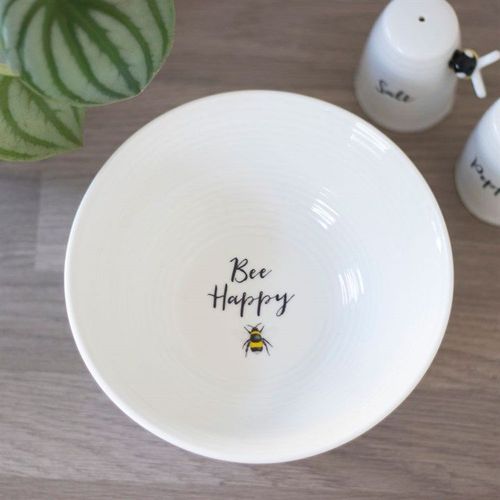 Bee Happy Ceramic Bowl | Inspired Creative Gifts | UK Supplier