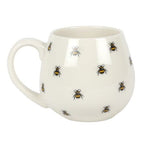 Bee Print Rounded Mug | Inspired Creative Gifts | UK Supplier