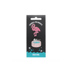 Dead Cool Skeleton and Flamingo Enamel Pin Badges